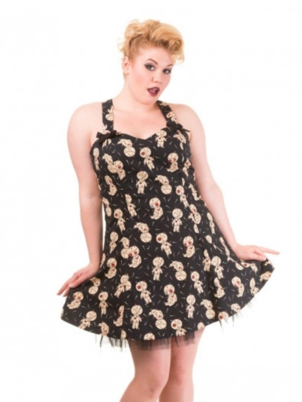 Banned Voodoo Dolls Mini Dress L